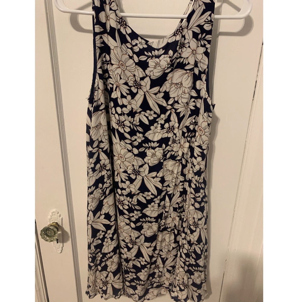 Forever loose navy flower dress